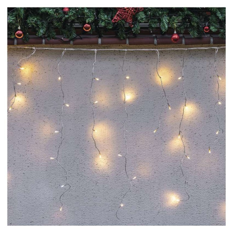 Standard LED spoj. reťaz blikajúca – cencúle, 2,5 m, vonkajšia, teplá/studená biela 3