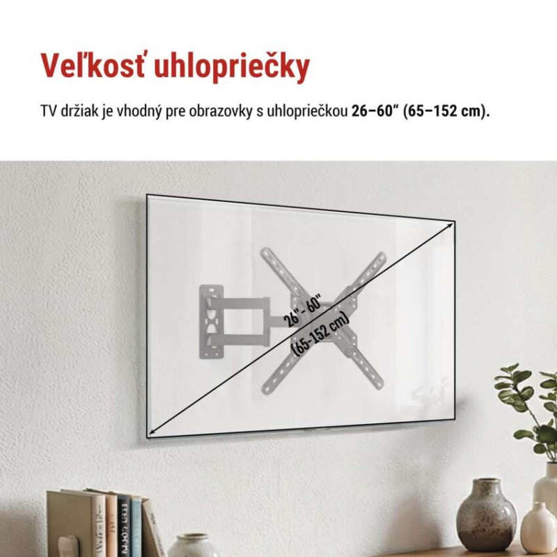 Konzolový nástenný TV držiak 26–60" (65–152 cm) 2