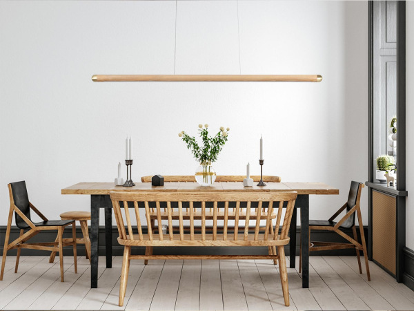 Drevený luster na lanku z masívneho dreva LED 22W / 1200 - WRL0521 4