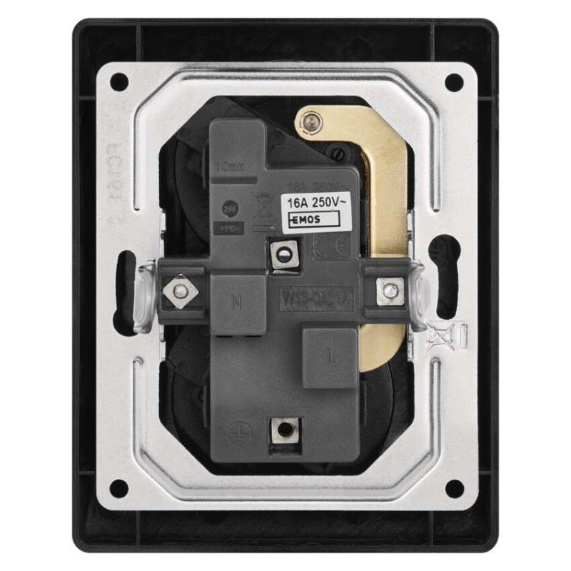 Zásuvka dvojnásobná, antracit 2