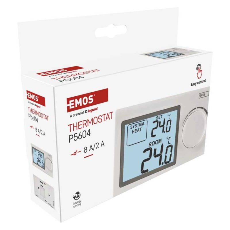 Izbový manuálny drôtový termostat P5604 10