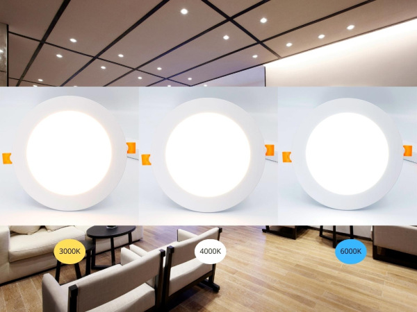 LED vsadený panel s WIFI a BLUETOOTH 12W / 3000K - 6500K / WH - LPL133W 10