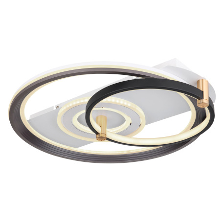 Stropné svietidlo, kov biely, čierny a sivý, akryl opál, stmievateľné, viackrokové ovládanie cez nás