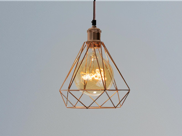 Závesné medené kovové svietidlo - 1 x E27 - ME0310 5