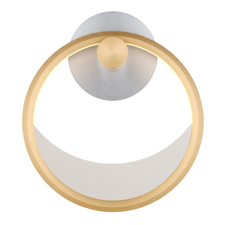 Nástenné svietidlo, hliník strieborný a zlatý, akryl číry, plast biely, akryl s ozdobným dierovaním, 4