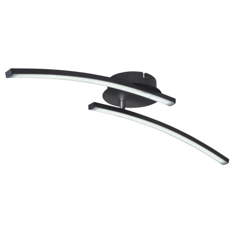 Stropné svietidlo, kov čierny matný, plast biely, nastaviteľné, zmena farby svetla pomocou nástennéh 16