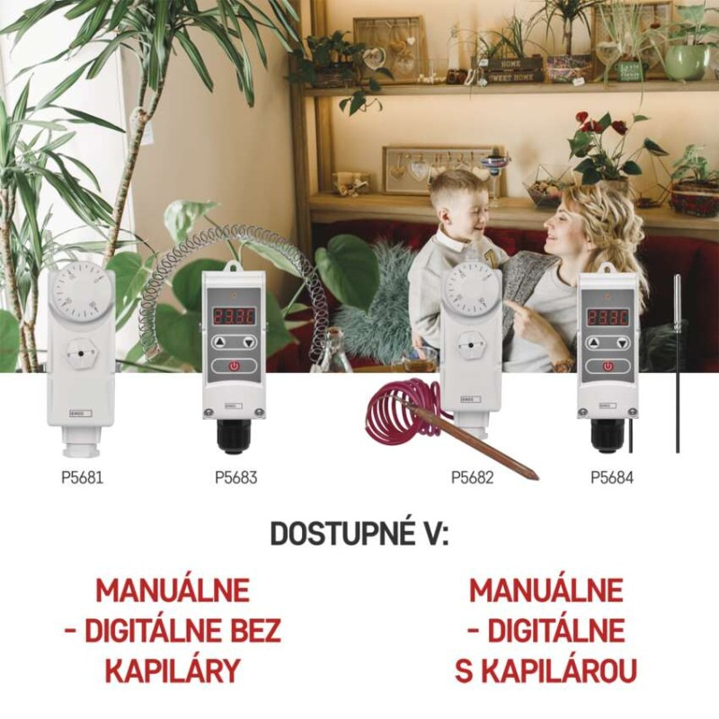 Príložný manuálny kapilárový termostat P5684 2