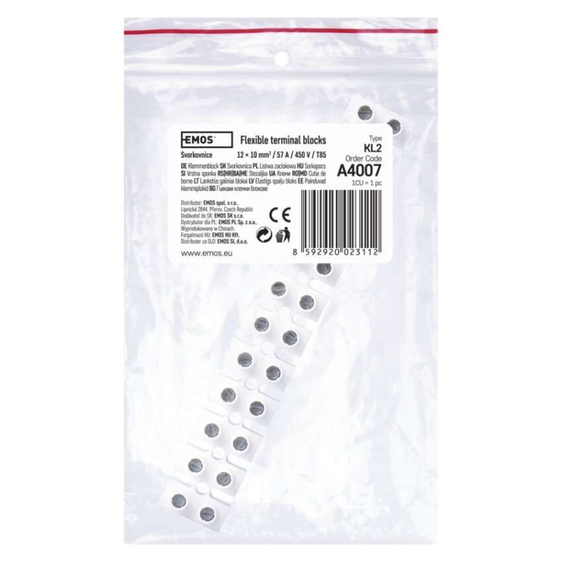 Svorkovnica 12×10,0 mm biela 1