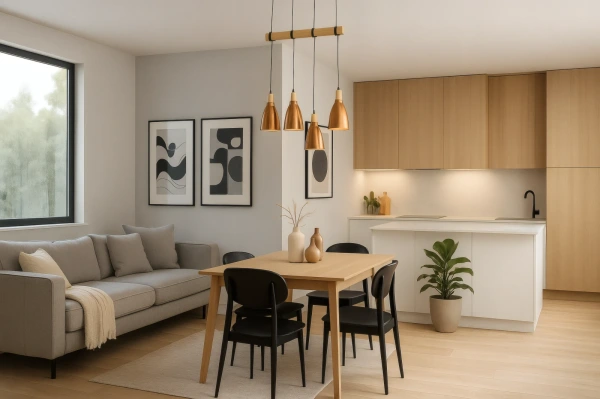 Závesné medené kovové svietidlo 4 x E27 - ME0413-4/B 6