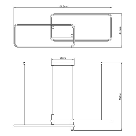 Závesné svietidlo, kov, hliník čierny, kov zlatý, akryl opál, pamäťová funkcia, nočné svetlo, stmiev 12
