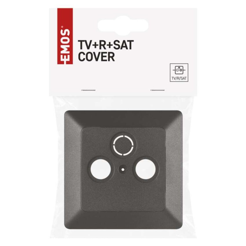Kryt TV+R+SAT, antracit 3