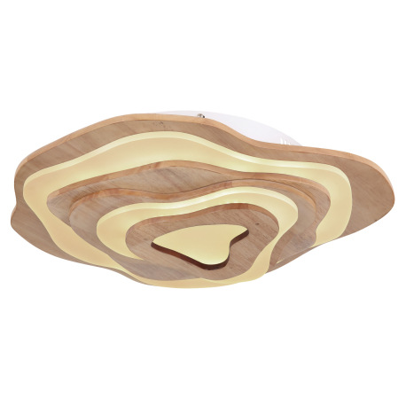 Stropné svietidlo drevo tmavohnedé, kov biely, plast biely, stmievateľné, prepínanie funkcií nástenn 16