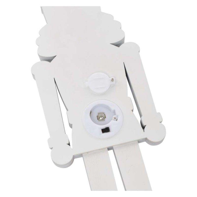 Drevený luskáčik, 29 cm, 1× CR2032, vnútorný, teplá biela 7