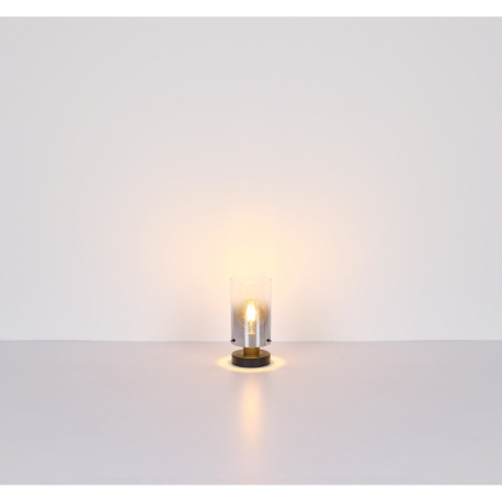 Závesné svietidlo, kov čierny, sklo dymové, priehľadné, kábel PVC čierny, možnosť skrátenia výšky, ø 14