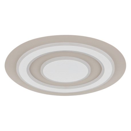 Stropné svietidlo, kov biely matný, kov pieskovej farby, akryl biely, ø: 480mm, V: 43mm, vrátane LED 9