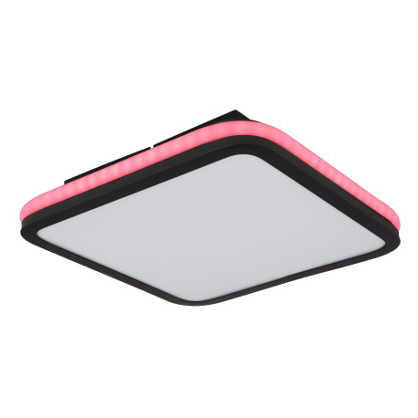 Stropné svietidlo kov čierny matný, akryl biely, stmievateľné, niekoľko úrovní pomocou nástenného sp 7