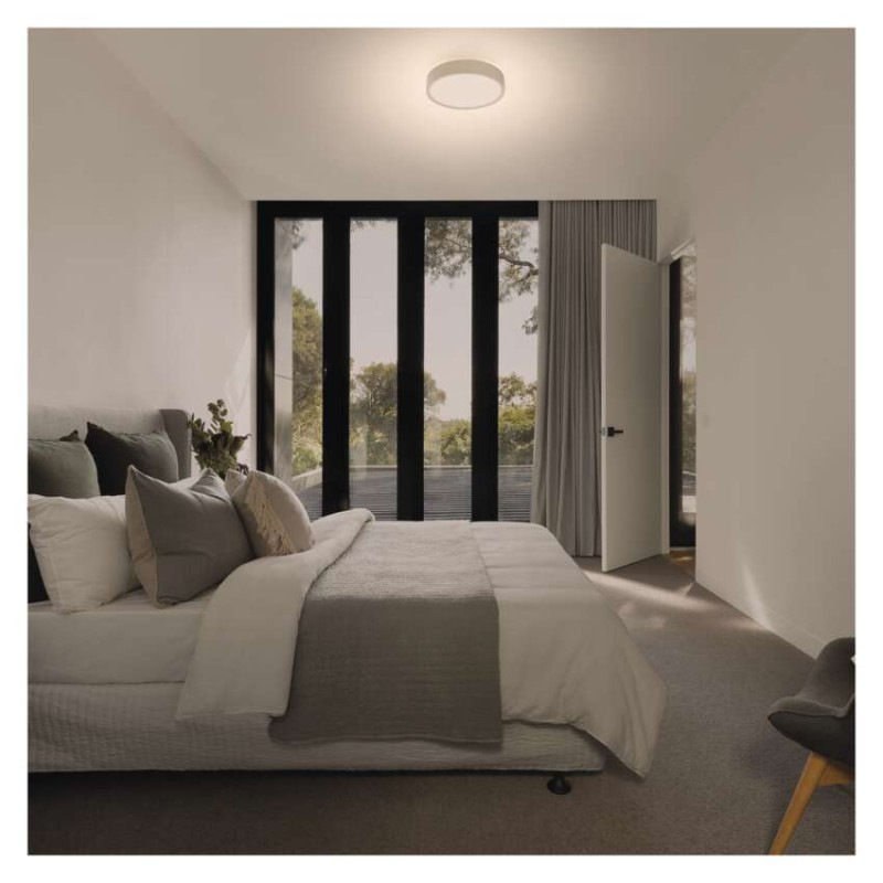 LED prisadené svietidlo RORI kruhové, biele, 17W, CCT 3