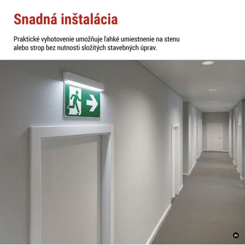LED Núdzové svietidlo CESSI 3W 3H IP20 AT 4