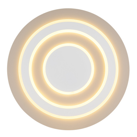 Stropné svietidlo, kov biely matný, kov pieskovej farby, akryl biely, ø: 480mm, V: 43mm, vrátane LED 4