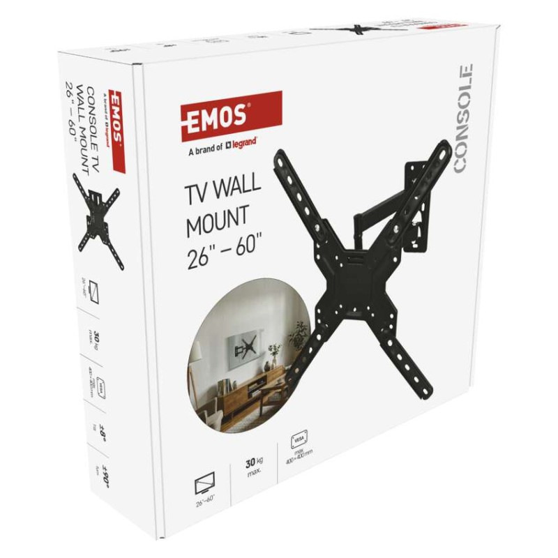 Konzolový nástenný TV držiak 26–60" (65–152 cm) 14
