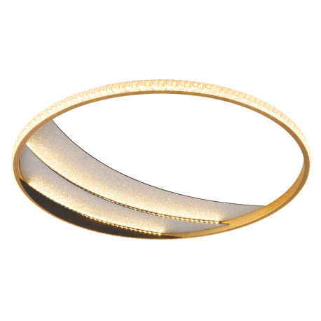 Stropné svietidlo, kov čierny/chrómový, hliník zlatý, plastové krištále priehľadné, viacero úrovní p 7