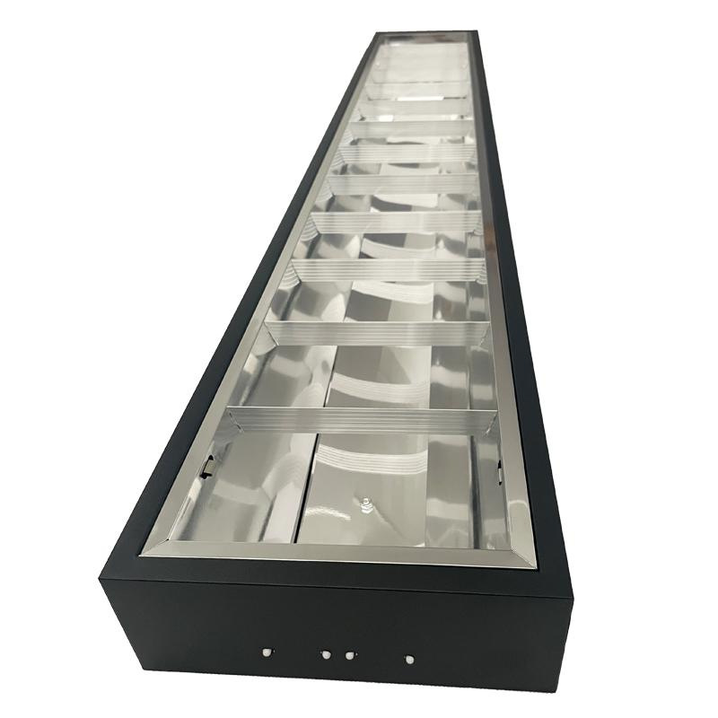 Čierne žiarivkové prisadené svietidlo na 2 x T8 ( 120cm LED trubica ) - TL302B 3