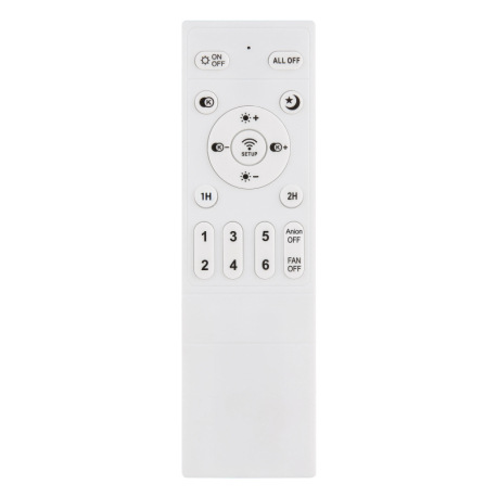 Stropný ventilátor, kov biely, hliník, plast biely, stmievateľný, niekoľko úrovní pomocou nástenného 8