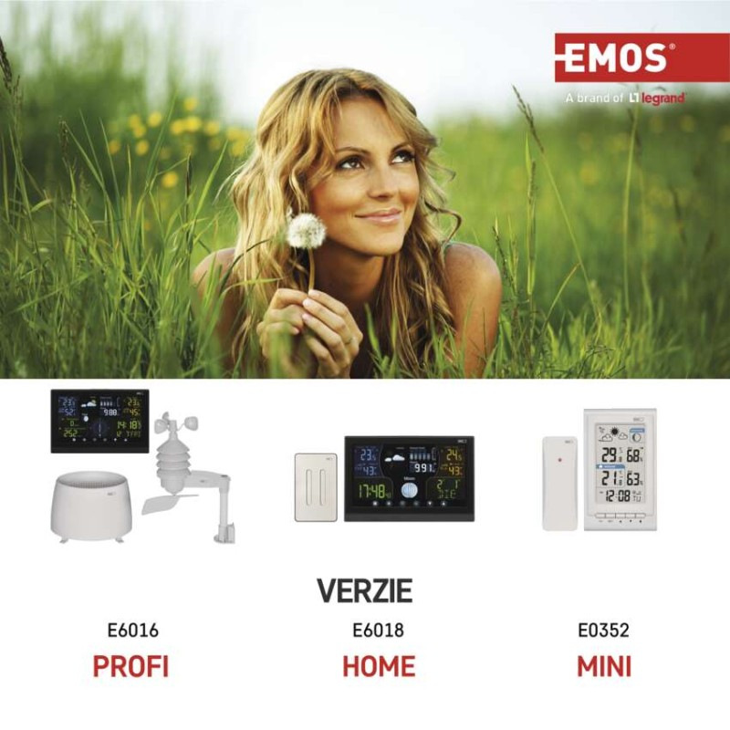 Domáca bezdrôtová meteostanica E6016 5