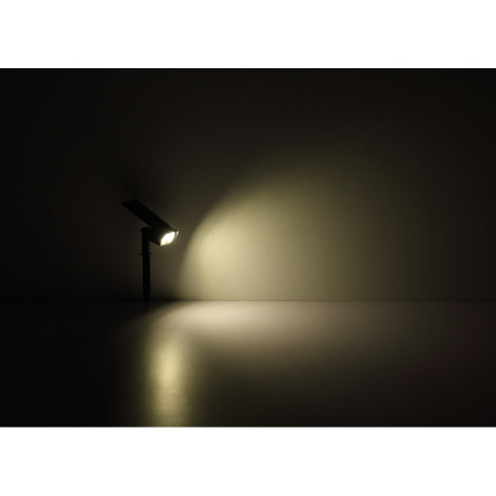 Solárne svietidlo, plast čierny, plast priehľadný, prepínač 3 úrovní jasu: 100%, 60% alebo 30%, vrát 6