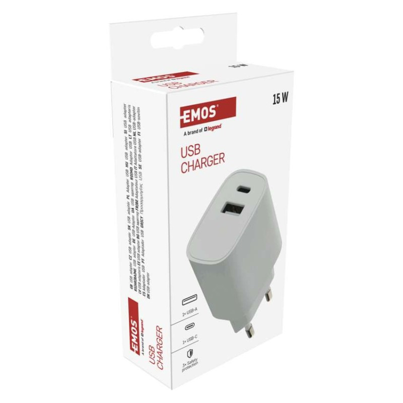 Univerzálny USB adaptér BASIC do siete 15 W max. 10