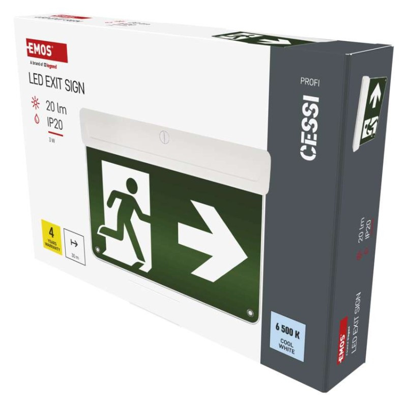LED Núdzové svietidlo CESSI 3W 3H IP20 AT 11