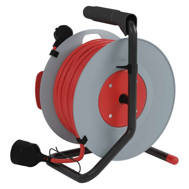 Predlžovací kábel na bubne 25 m / 1 zásuvka / červený / PVC / 230 V / 1,5 mm2 14