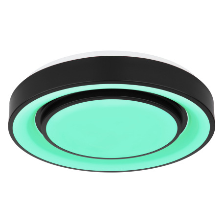 Stropné svietidlo, kov čierny, plast biely,dúhový efekt, pamäťová funkcia, nočné svetlo, stmievateľn 12