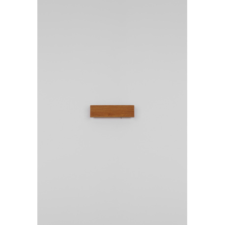 Nástenné svietidlo, kov vo farbe imitujúcej drevo, akryl biely, svieti hore a dole, vypínač, ŠxV: 29 8