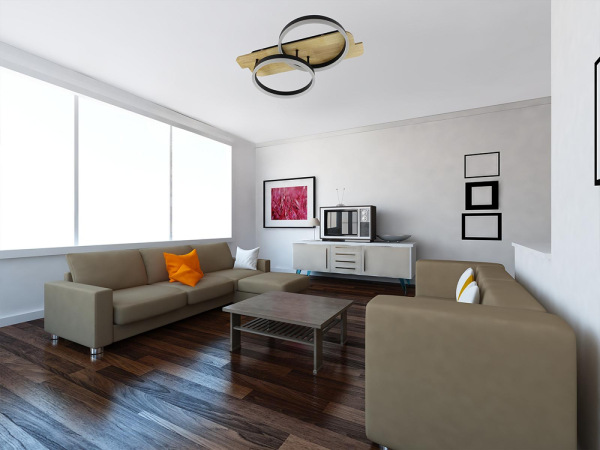 LED stropné svietidlo s diaľkovým ovládačom 70W - TA1300/BW 10