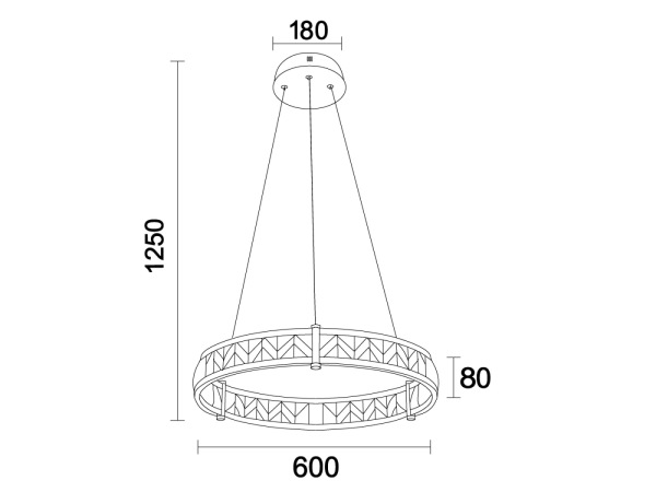 ENRIQUE krištáľový závesný luster - N2001 1