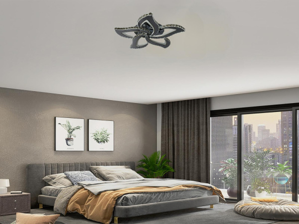 LED stropný luster + diaľkový ovládač 100W - J3336/CH 4