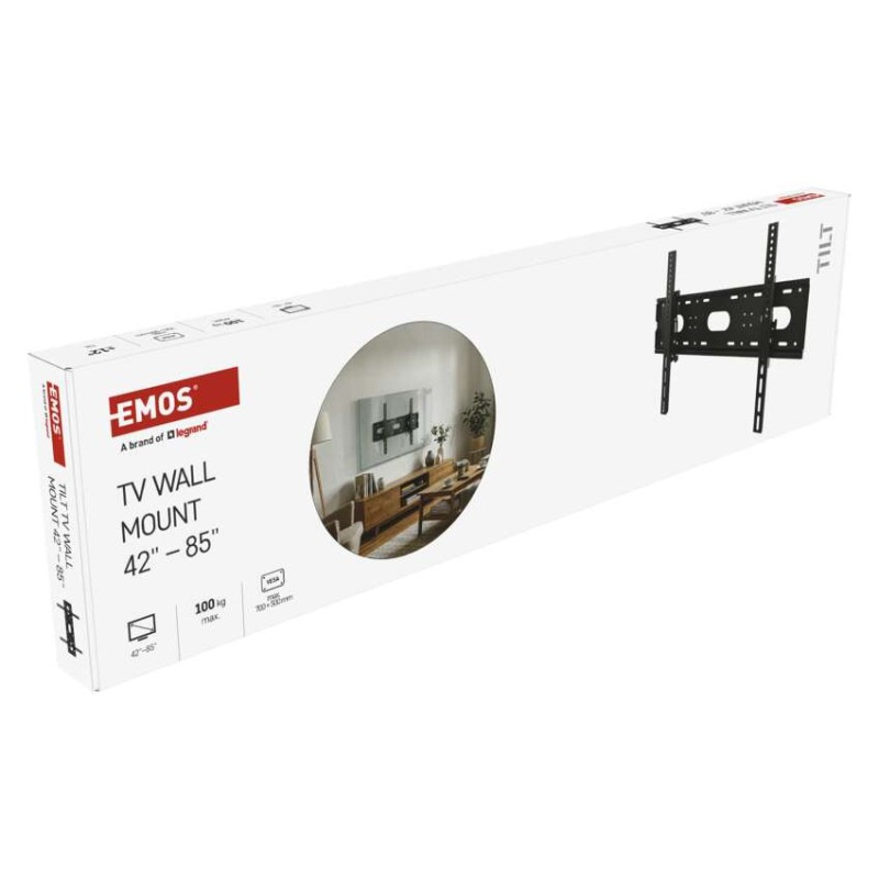 Naklápací nástenný TV držiak 42-85" (107–216 cm) 6