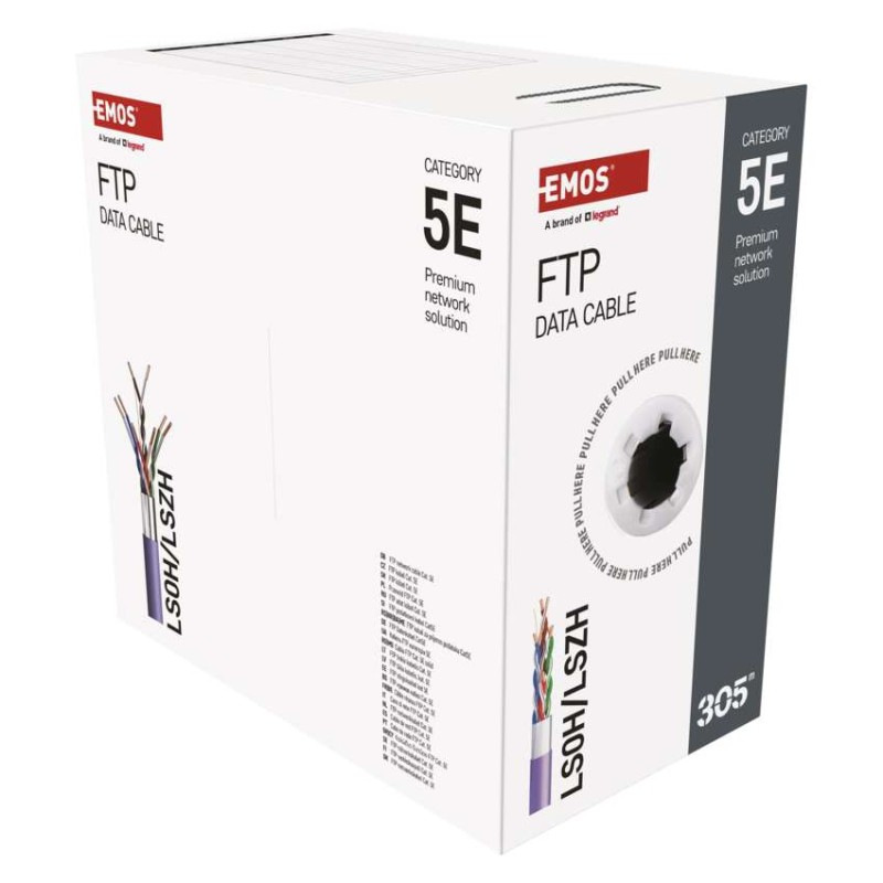 Datový kábel FTP CAT 5E LSZH, 305m 8