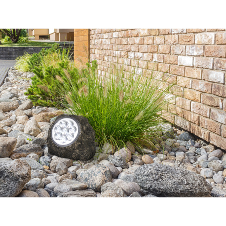 Solárne svietidlo, plast sivý, plast priehľadný, IP44, akumlátor AA 600mAh 1,2V, DxŠxV:155x110x110, 6