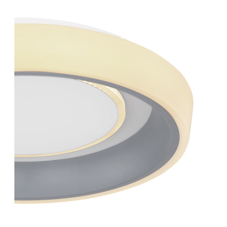 Stropné svietidlo, kov biely, akryl antracit a biely, nočné svetlo, funkcia pamäte, stmievateľné, di 4