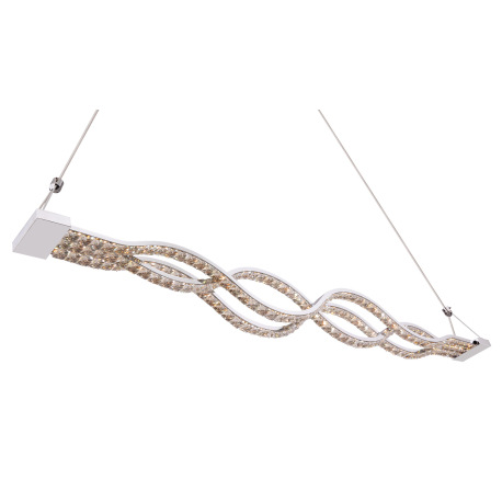 Závesné svietidlo, chróm, sklo priehľadné, sklenené krištále priehľadné, diaľkové ovládanie, fixácia 7