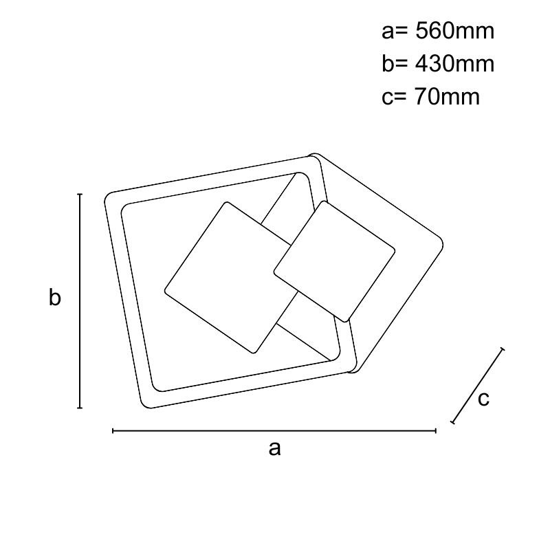 LED stropné svietidlo s diaľkovým ovládačom 85W - J1334/W 9