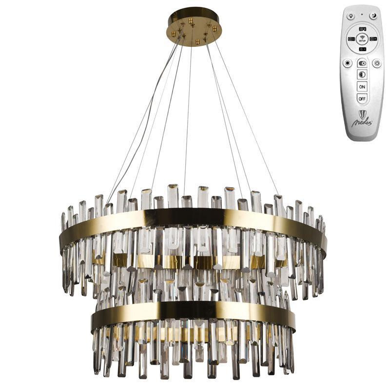 LED krištáľové svietidlo + diaľkový ovládač 190W - J6343/C 12