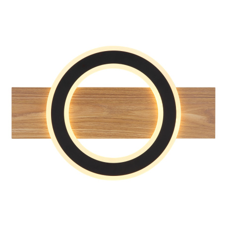 Stropné svietidlo, tmavý plast s imitáciou dreva, matný čierny kov, akryl biely, DxŠxV: 440x290x52mm 4