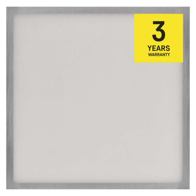 LED prisadené svietidlo, štvorec, strieborné, 28,5W, CCT 14