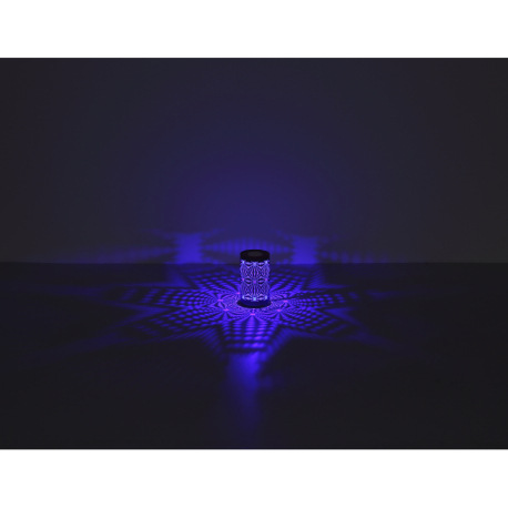Stolná lampa, plast biely matný, kov zelená, dotykové zapnutie/vypnutie, zmena farieb RGB, fixácia f 9
