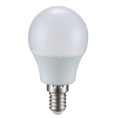 LED žiarovka, hliník, plast biely, ILLU, stmievateľná, Ø47, V:90, 1xE14 ILLU 5W 230V, 470lm, 3000K.