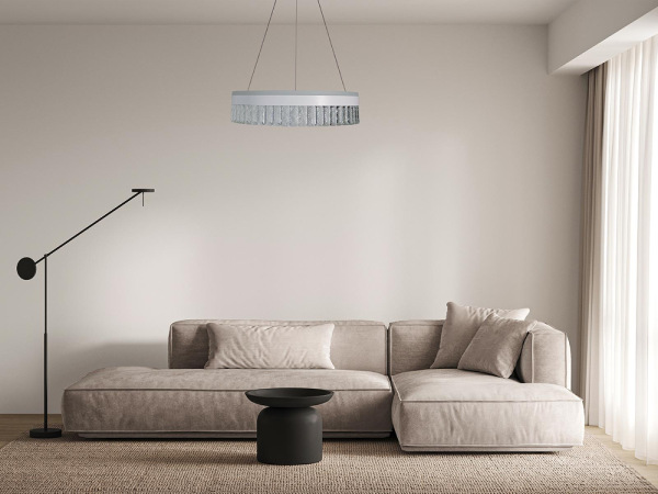 LED luxusné závesné krištáľové svietidlo s diaľkovým ovládačom 90W - TA2300/W 13