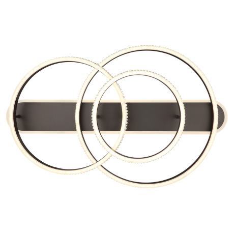 Stropné svietidlo, kov a hliník titánová farba, plastové krištále, akryl biely, stmievateľné, niekoľ 4